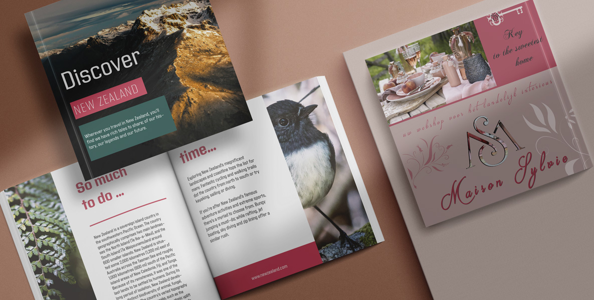 ontwerp flyers foldders brochures catalogi